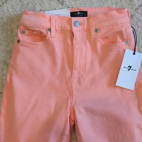 7FAM Jeans Women's Size 25 High Waist Ankle Super Skinny Pants 7 For All Mankind
