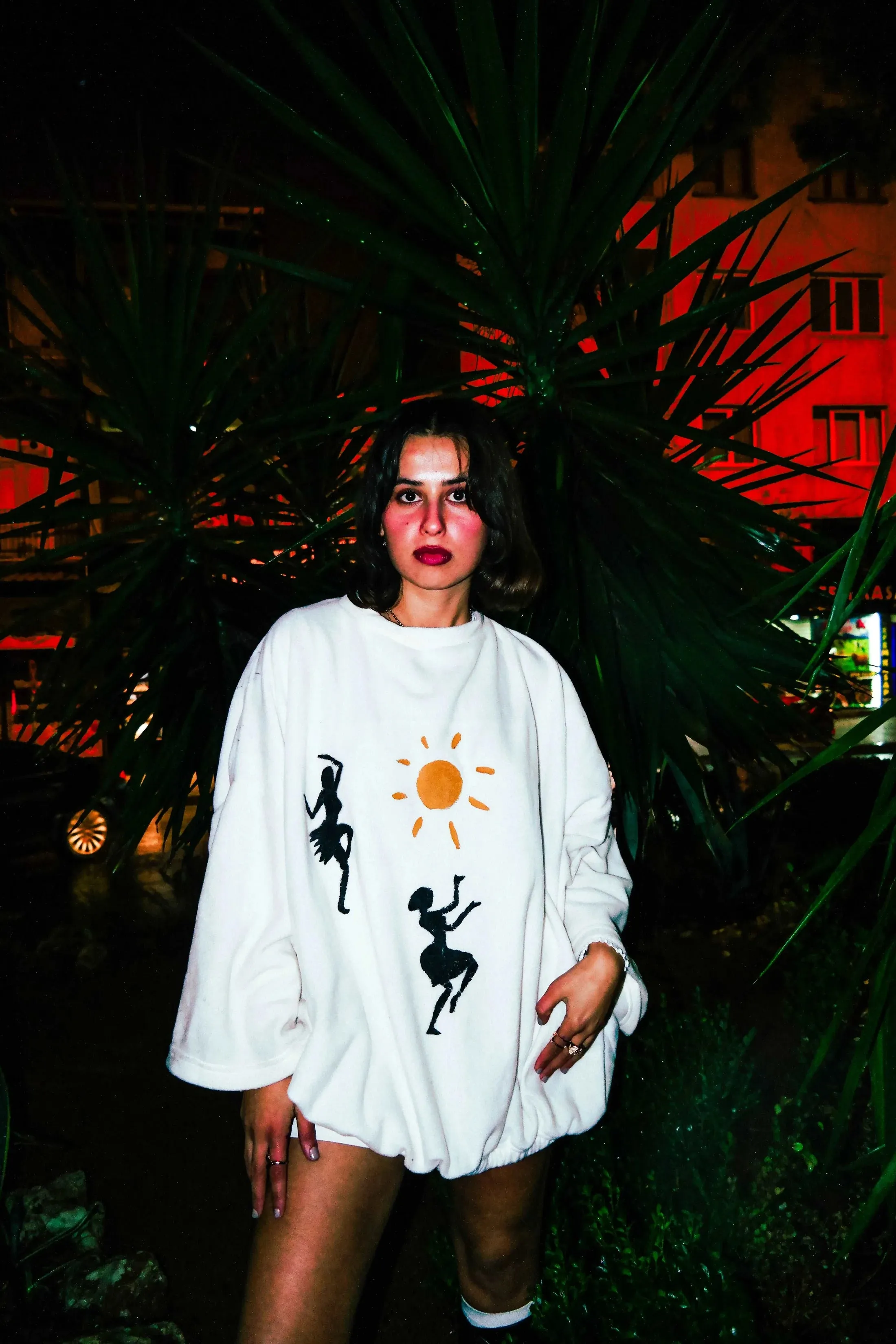 A Dancers Poncho Sweatshirt