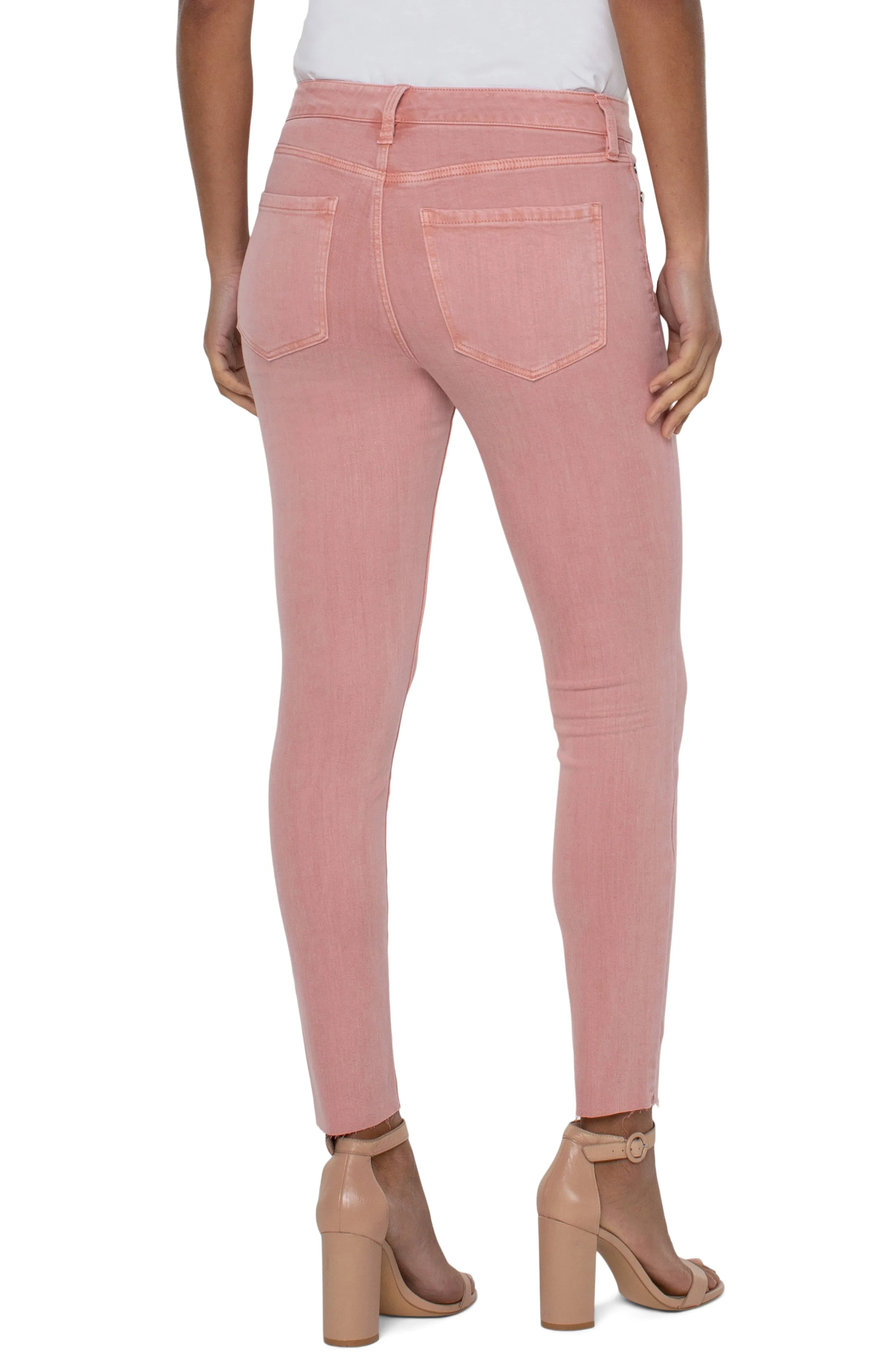 Abby Ankle Skinny w/Cut Hem w/28in Inseam