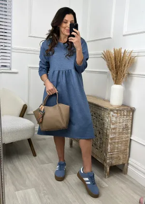 Ailbhe Denim Smock Sweatshirt Dress