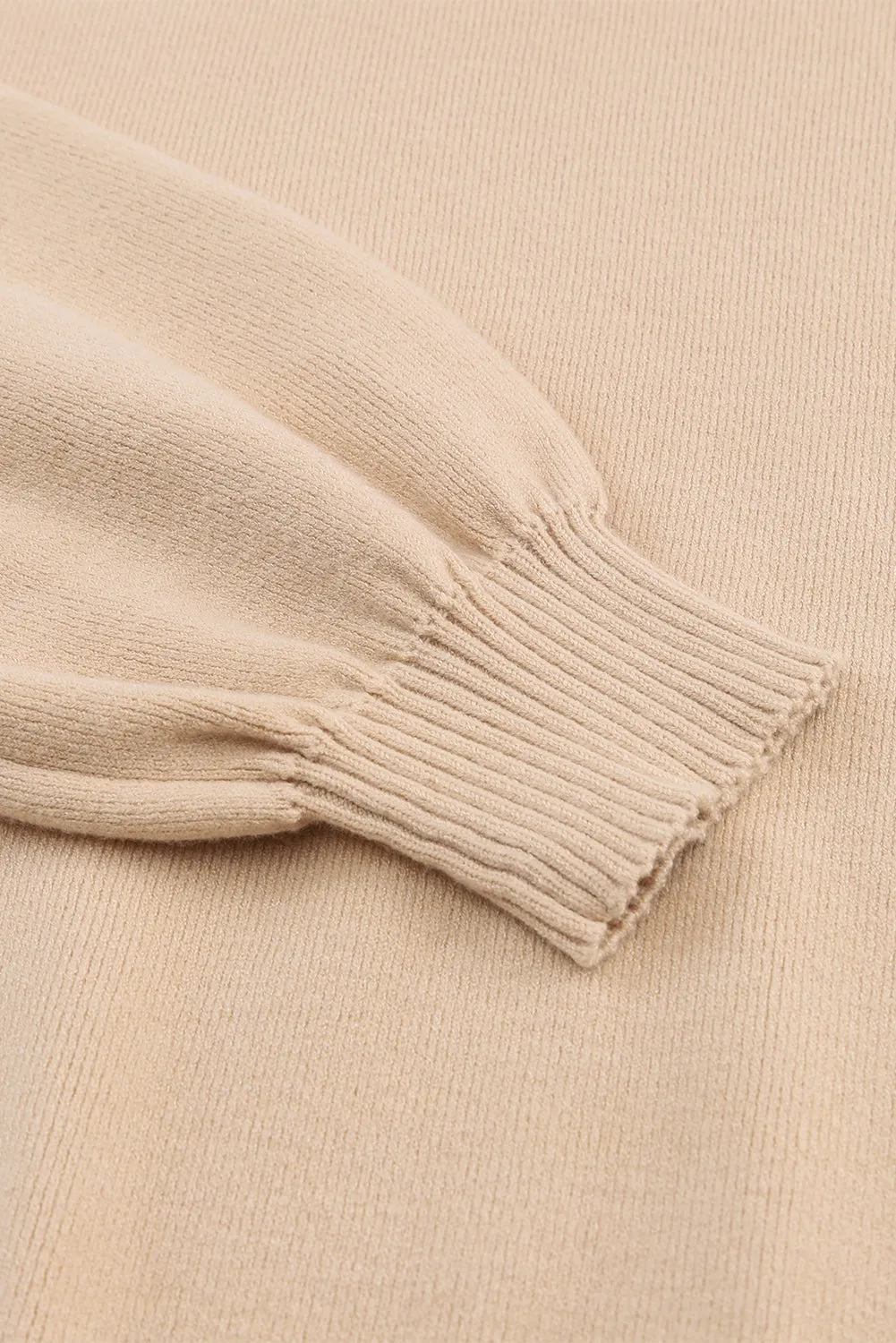 Apricot Noah Ribbed Knit Turtleneck Sweater - Blue