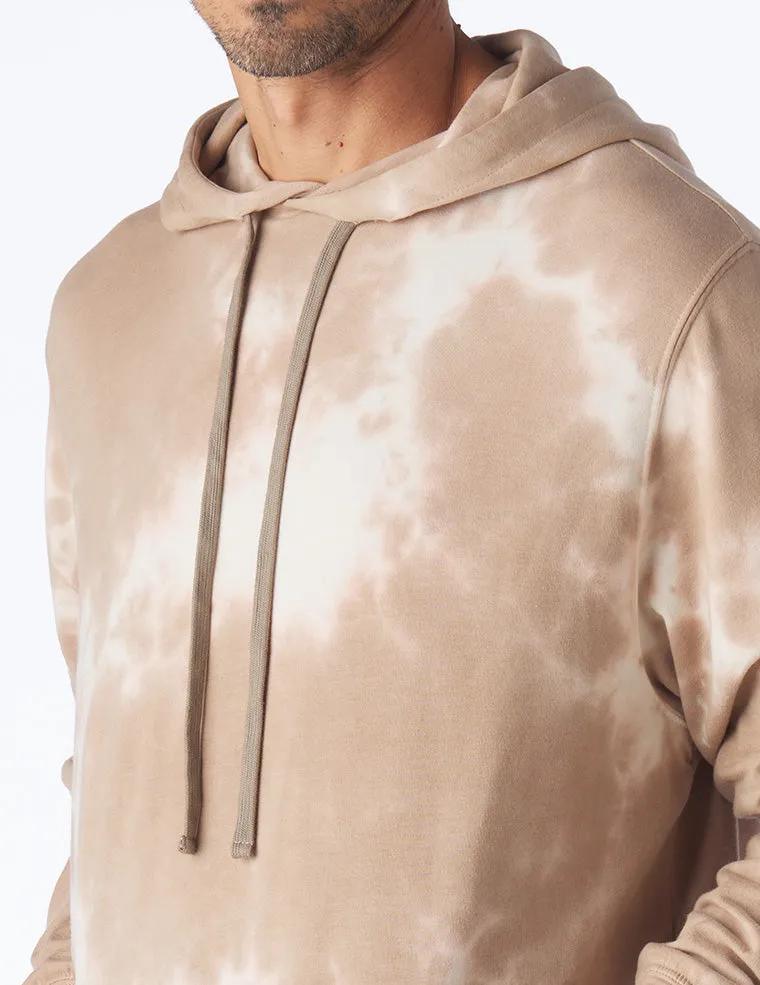 Atlas Hoodie: Sand Stone Blur Dye