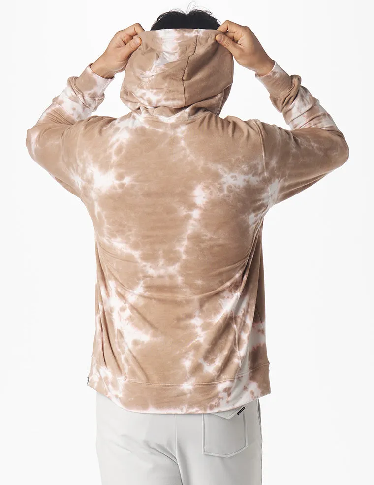 Atlas Hoodie: Sand Stone Blur Dye