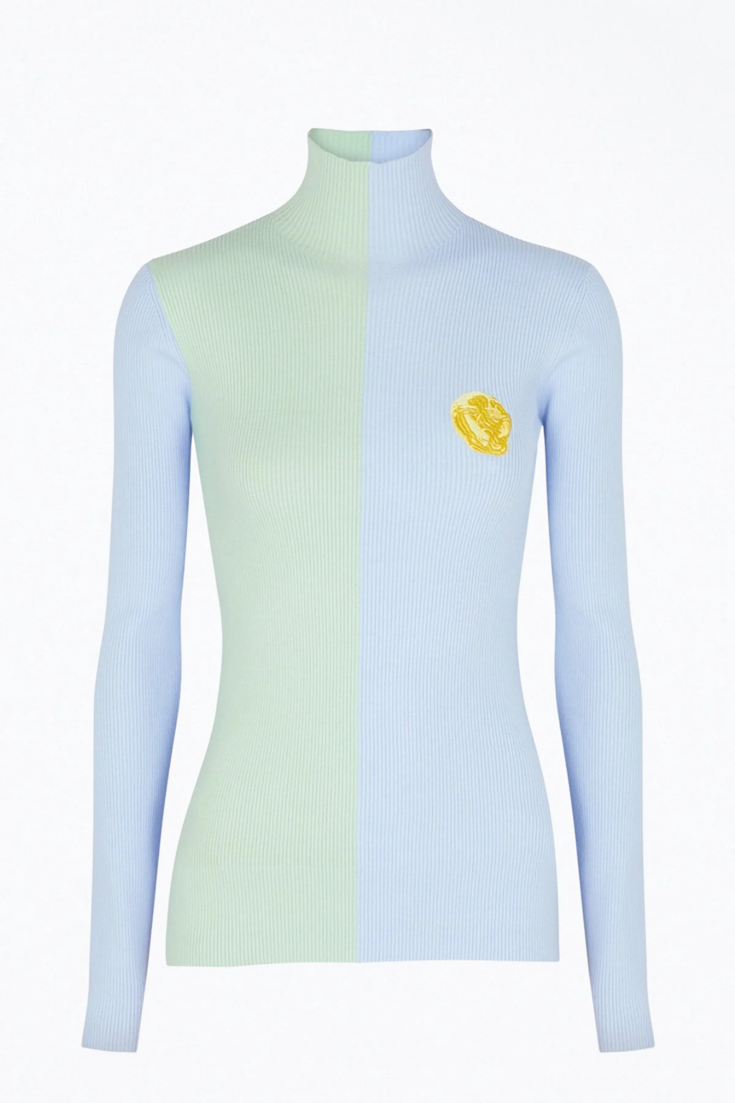 AWA RIBBED-KNIT TURTLENECK TOP