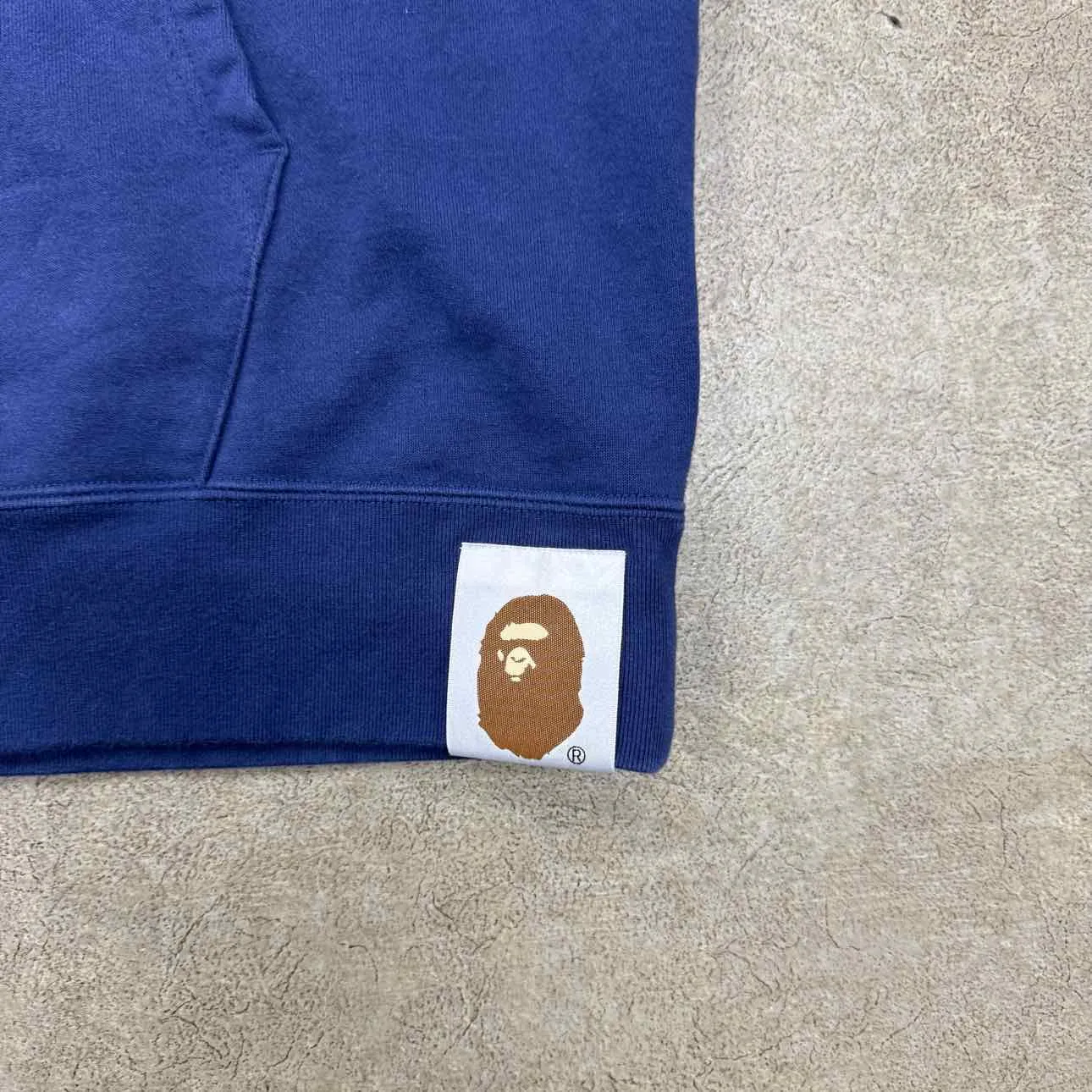 Bape Zip Up "GIANT SHARK" Blue Used Size XL