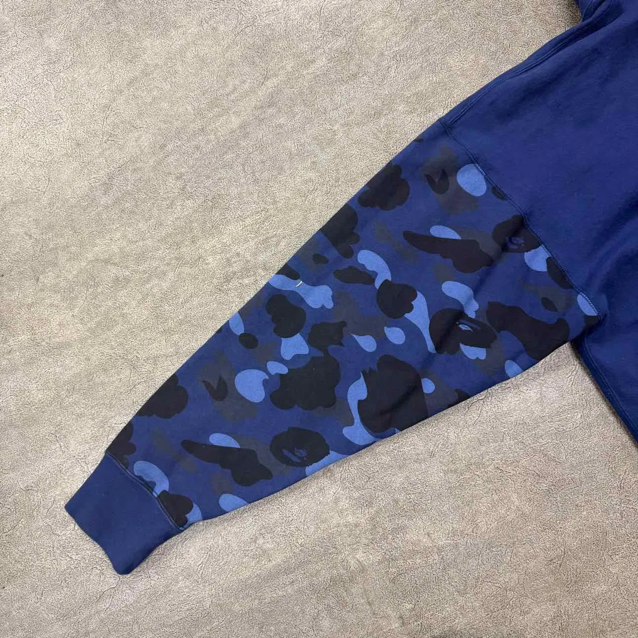 Bape Zip Up "GIANT SHARK" Blue Used Size XL