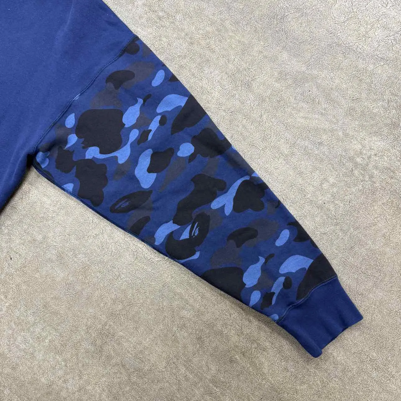 Bape Zip Up "GIANT SHARK" Blue Used Size XL
