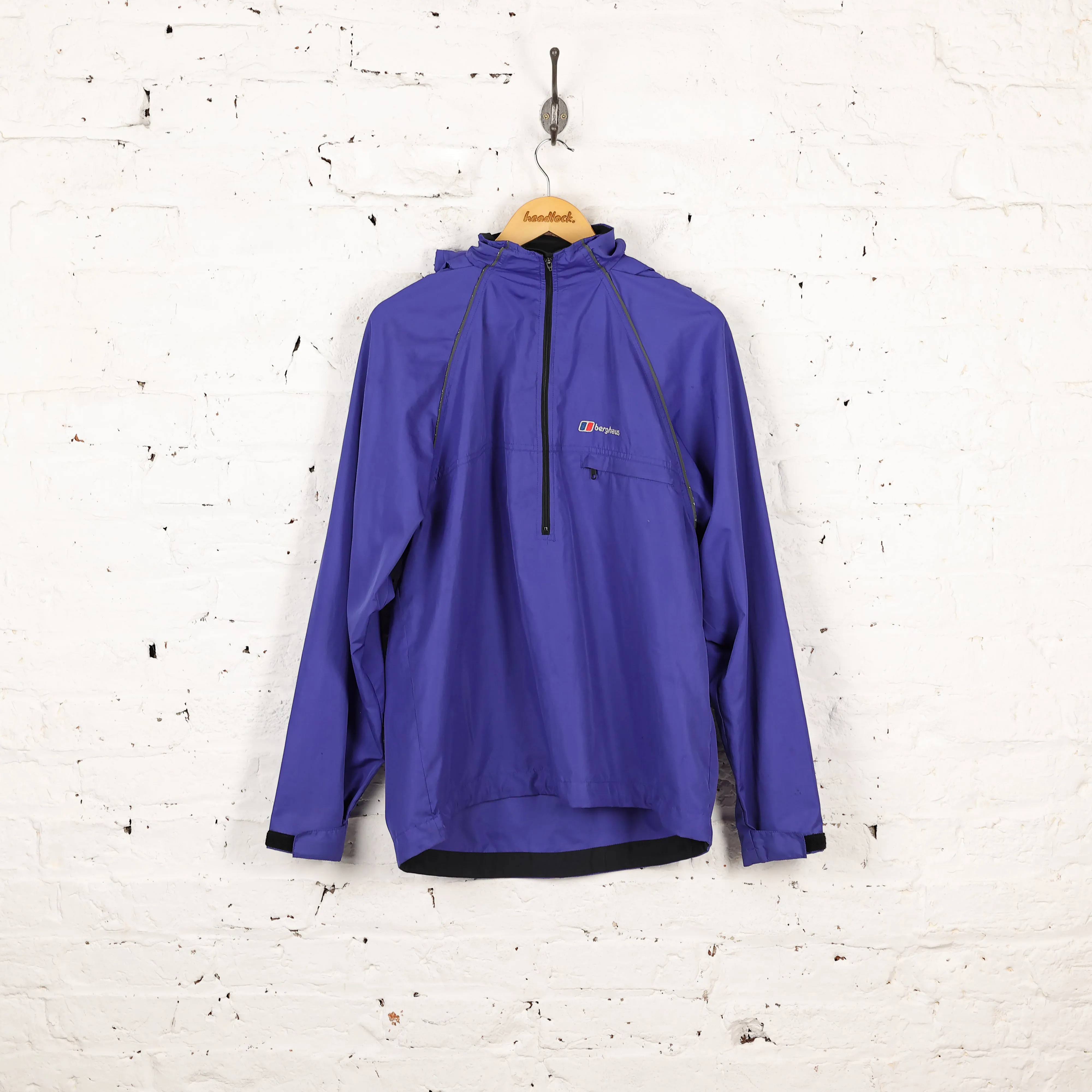 Berghaus 1/4 Zip Shell Jacket - Blue - M