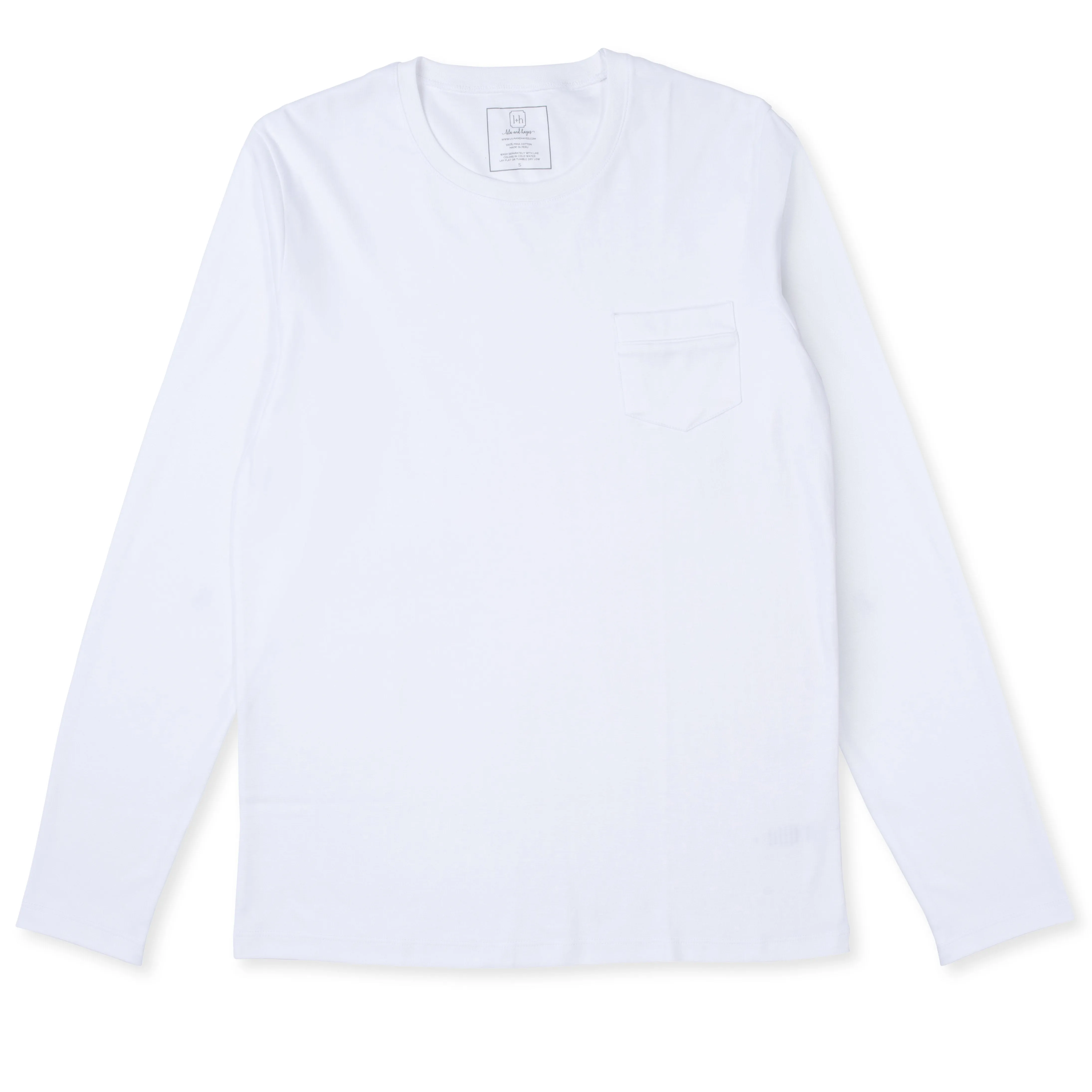 Blake Men's Longsleeve Pocket T-shirt - White