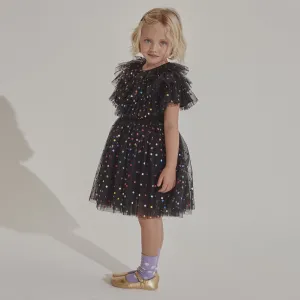 Bob & Blossom Black Rainbow Spot Dress