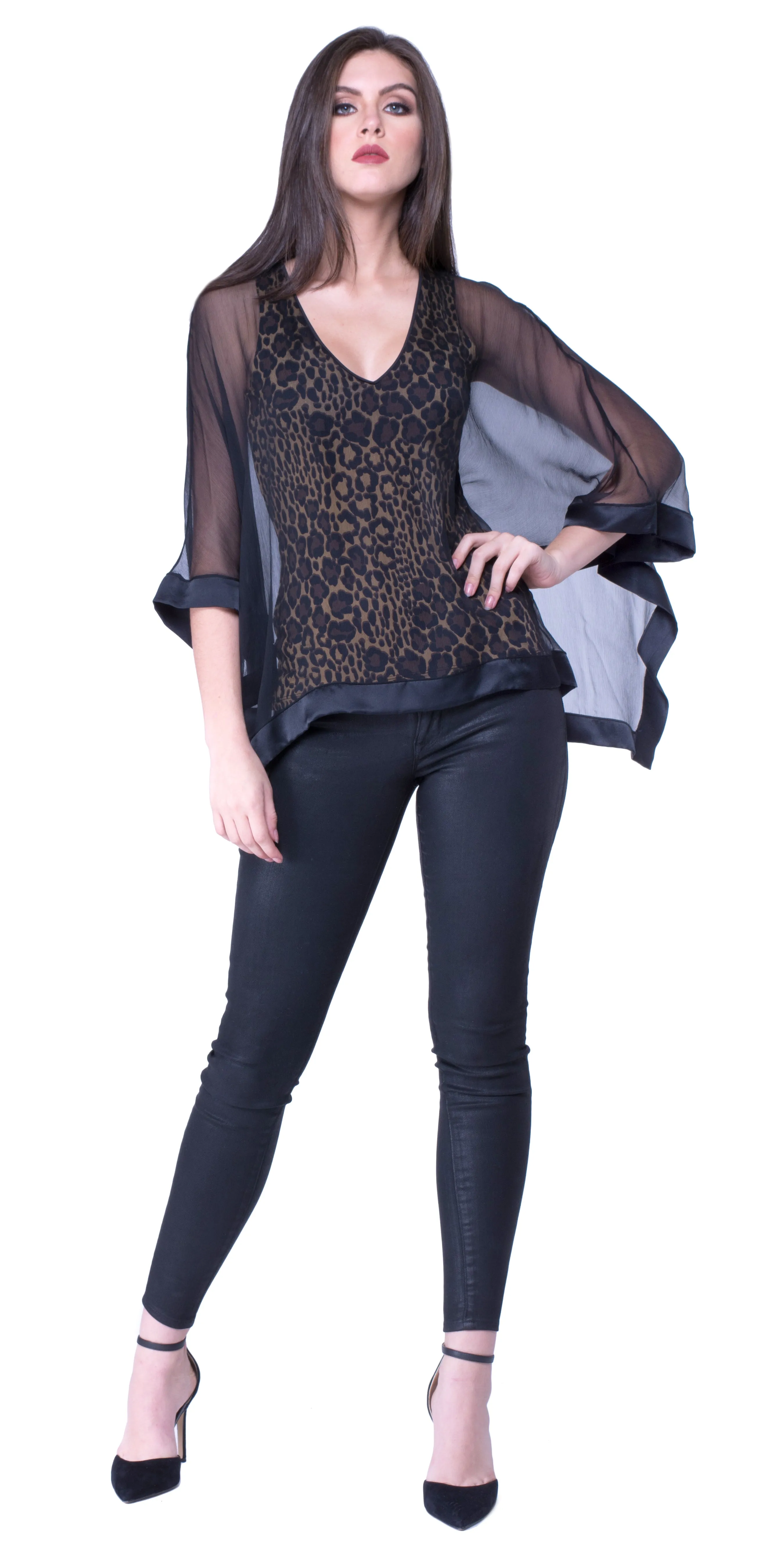 Butterfly Leopard Top