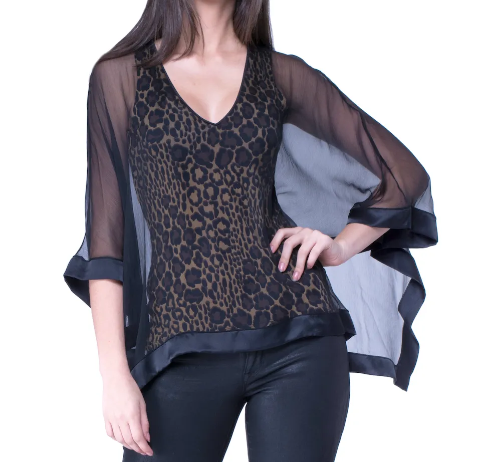 Butterfly Leopard Top