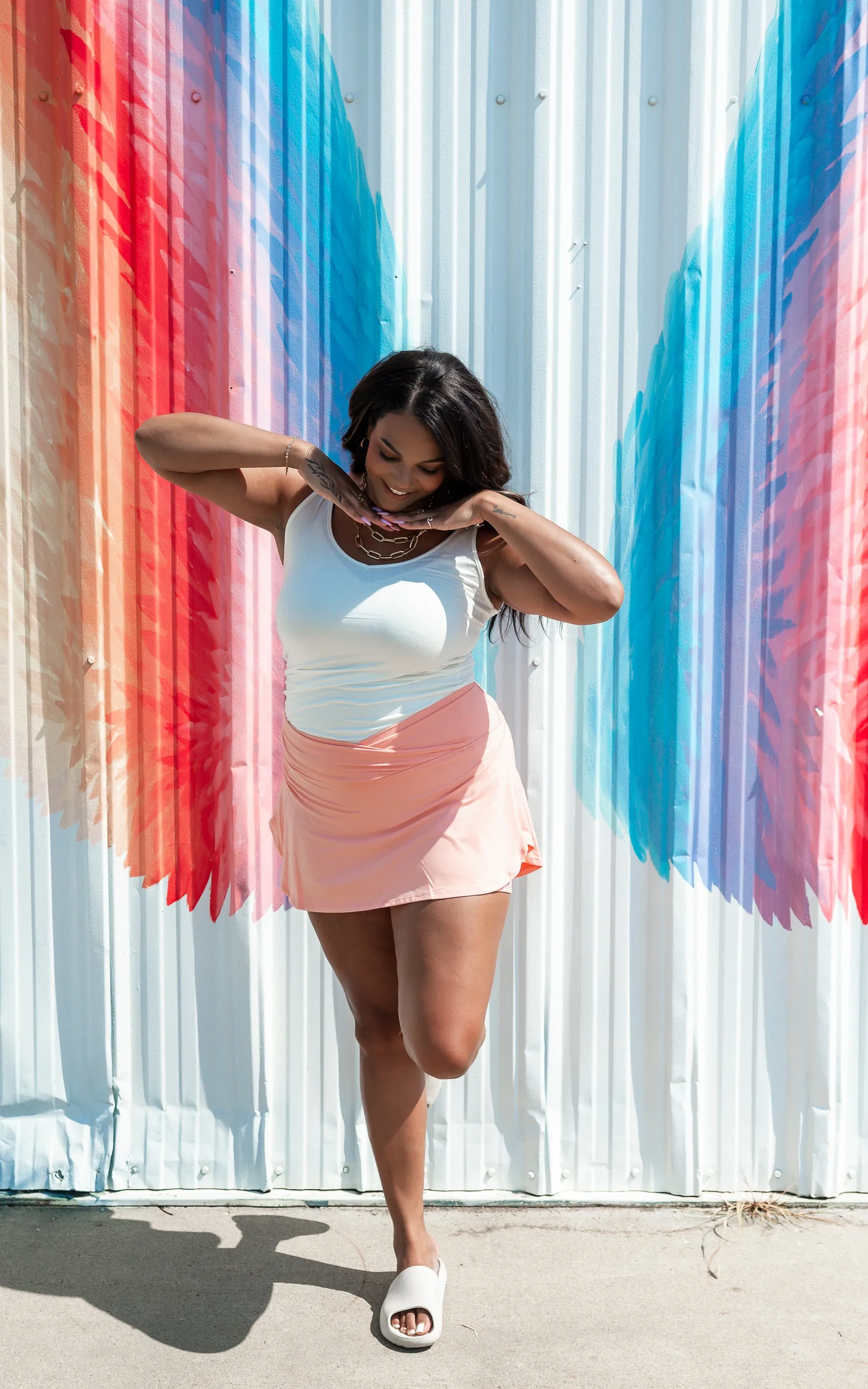 Buttery V-Shape Skort - Final Sale