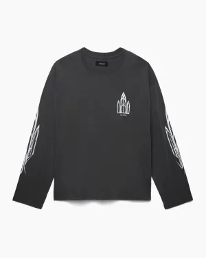 Cathedral T-Shirt, Faded Black