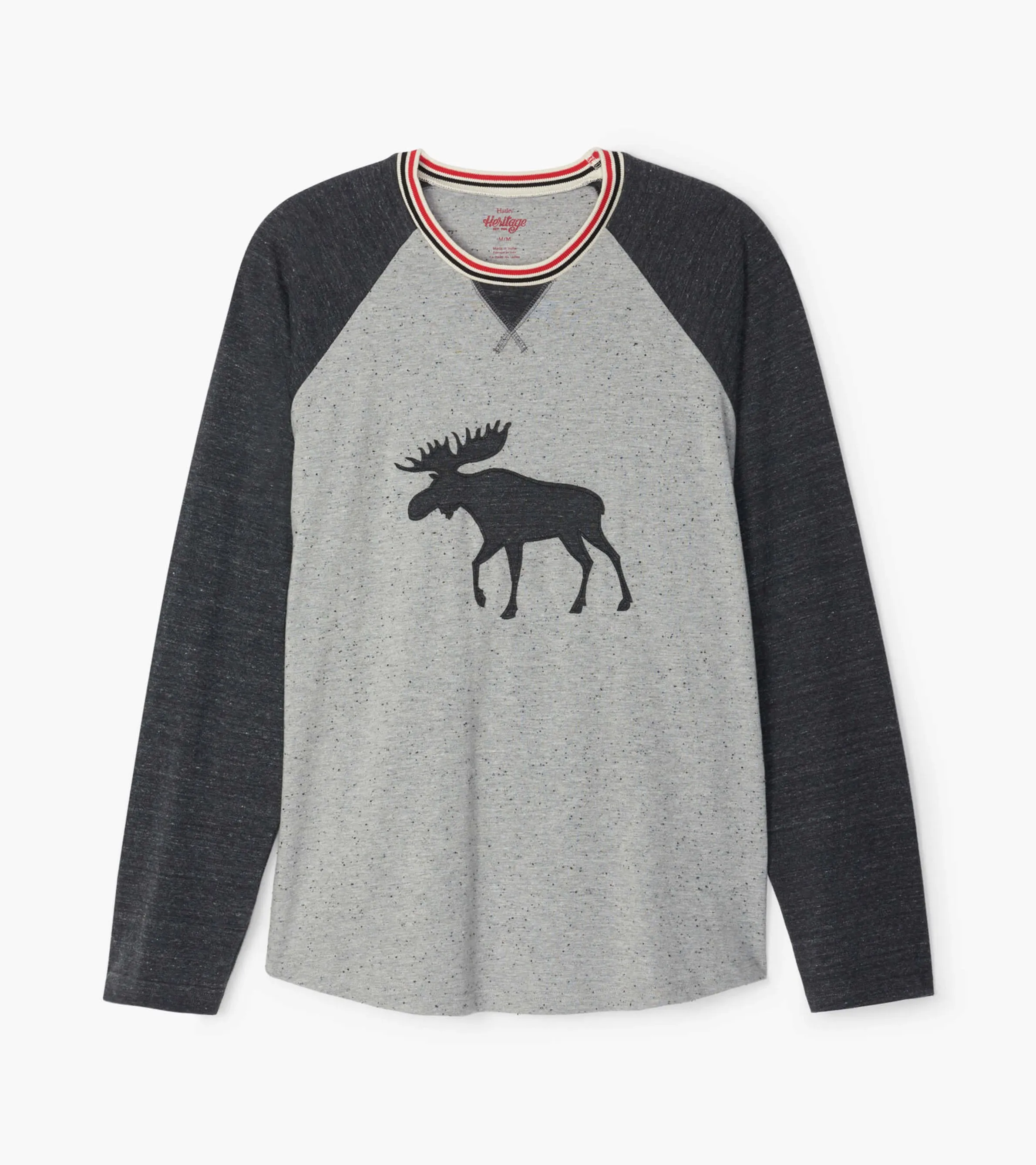 Charcoal Moose Kids Heritage LS Tee