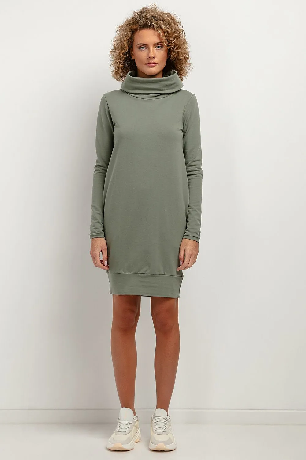 Chimney Neck Tuba Dress