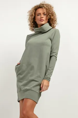 Chimney Neck Tuba Dress