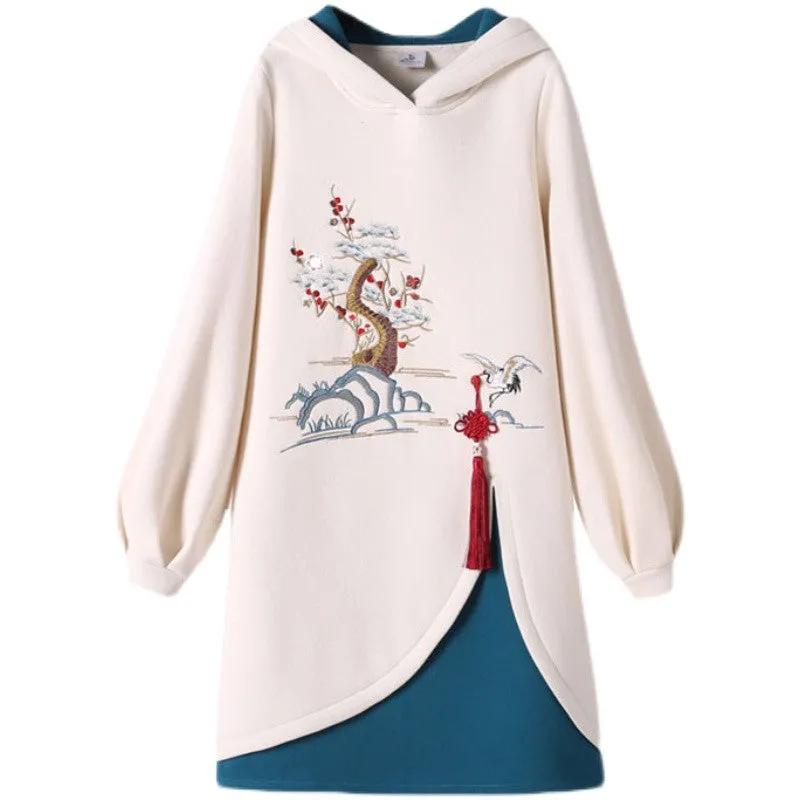 CHINESE STYLE COSTUME HANFU DRESS HOODIE UB3289