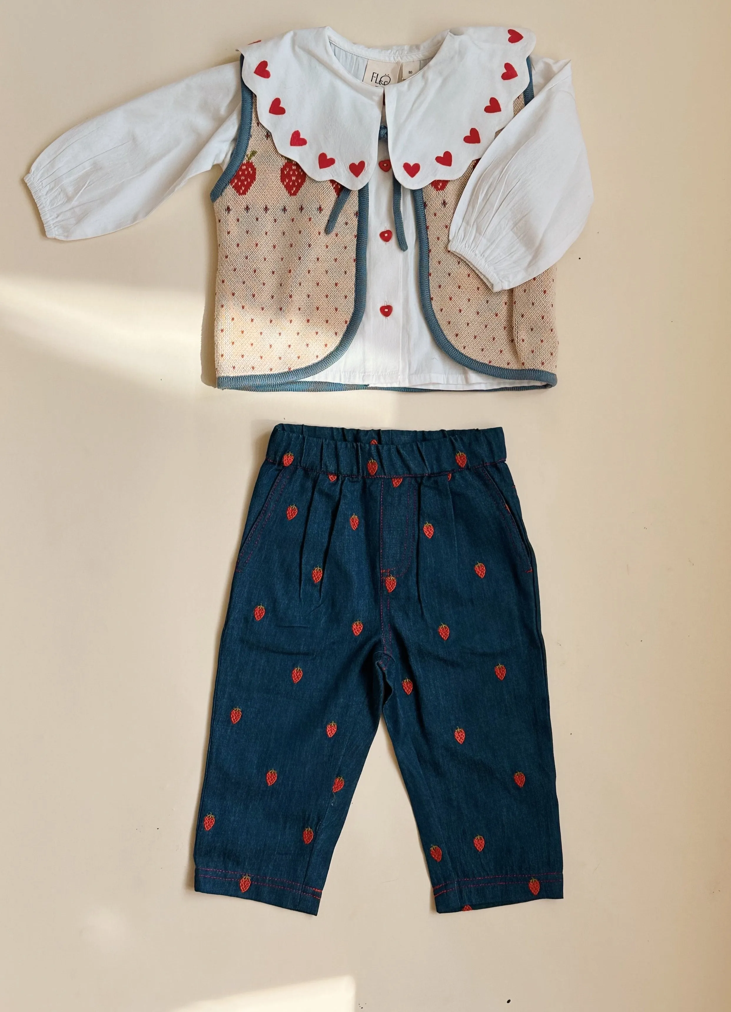Colette Pants, Berry Denim