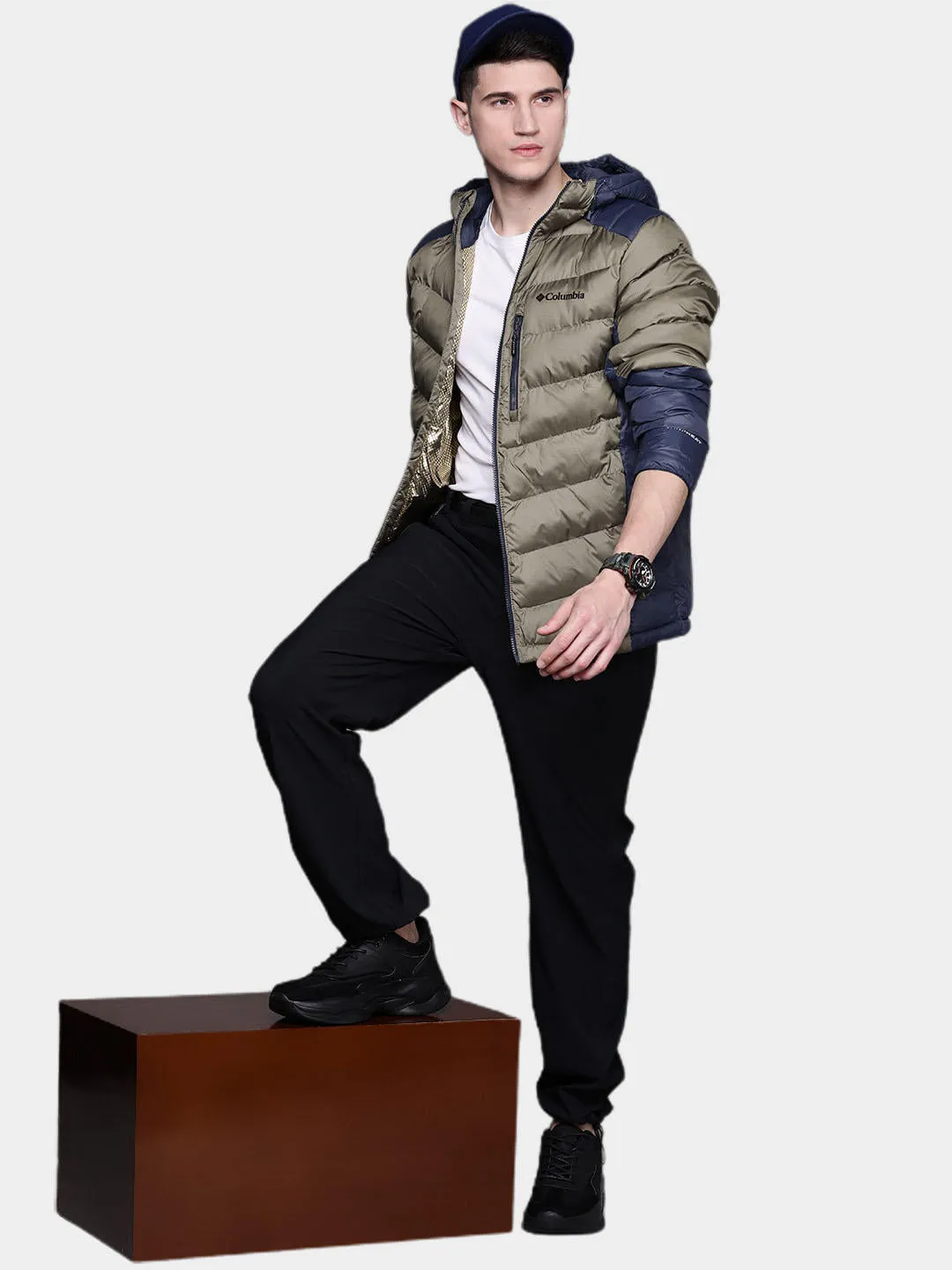 Columbia Men Green Labyrinth Loop Hooded Jacket