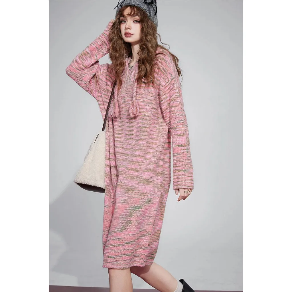 Cozy Kawaii Korean Fashion Hoodie Dress for Women