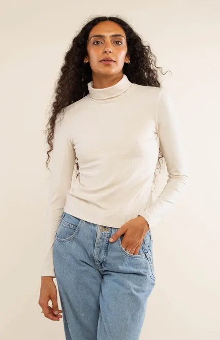 Crescent Turtleneck Long Sleeve Top SALE