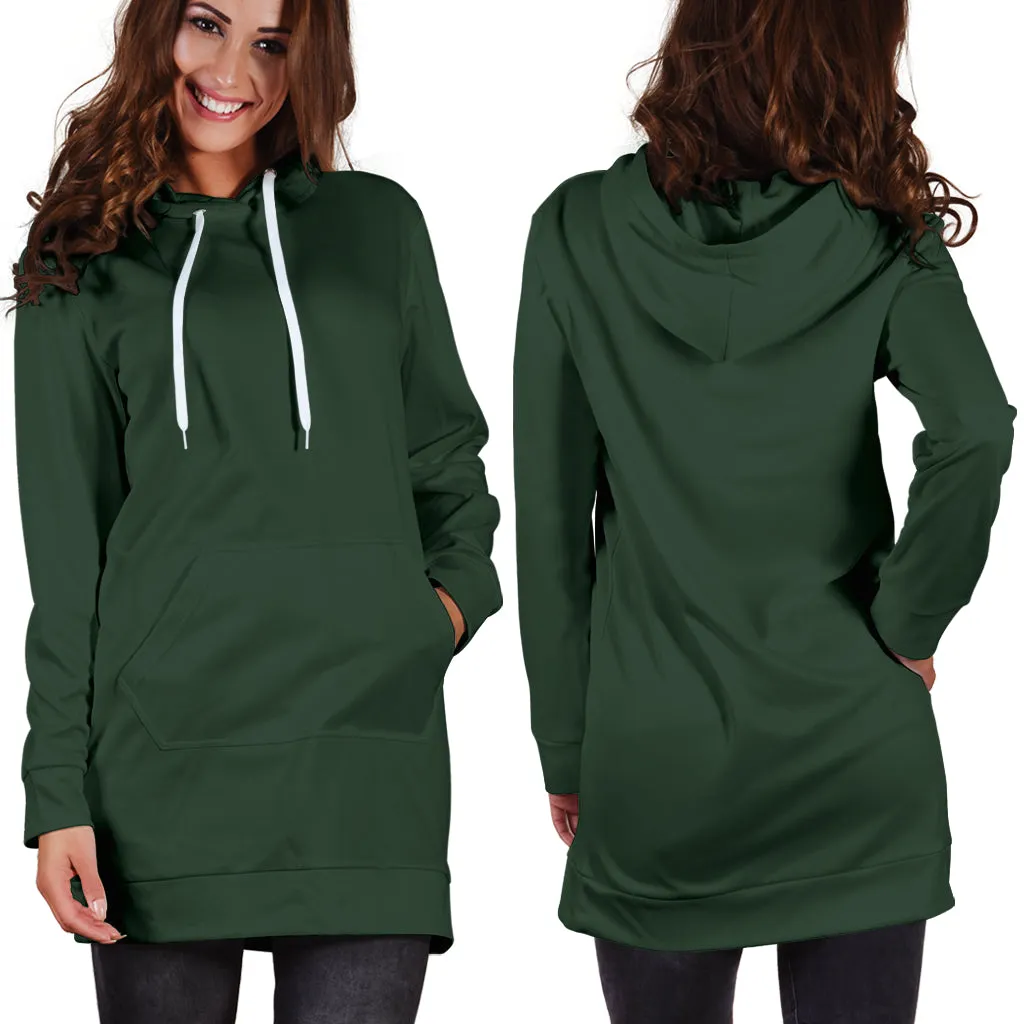 Deep Green Hoodie Dress