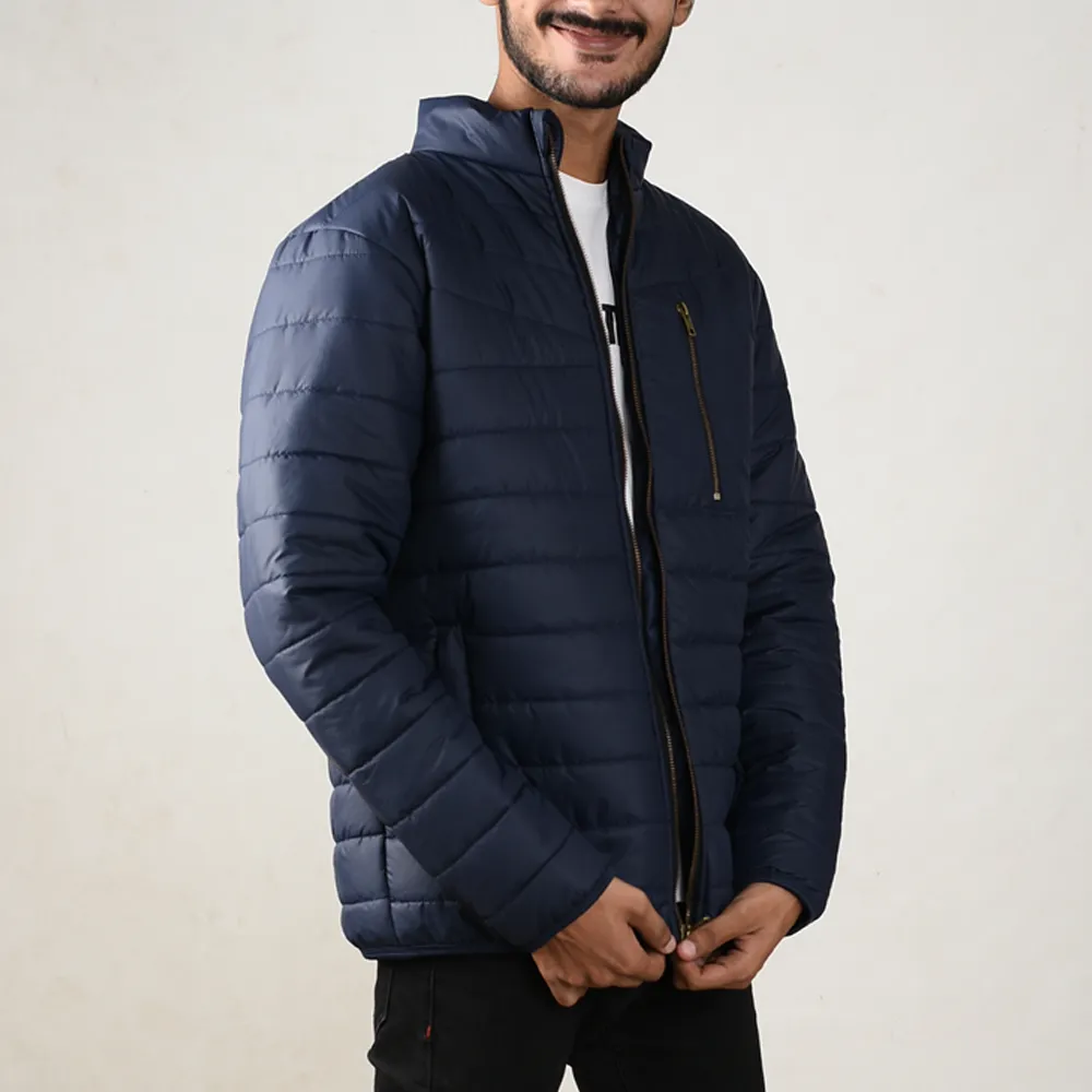 Deep Sea Blue Zipper Full Sleeves