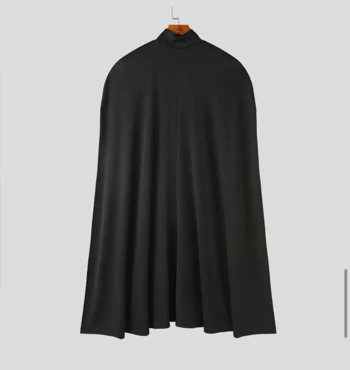 Draya Black High Neck Cape