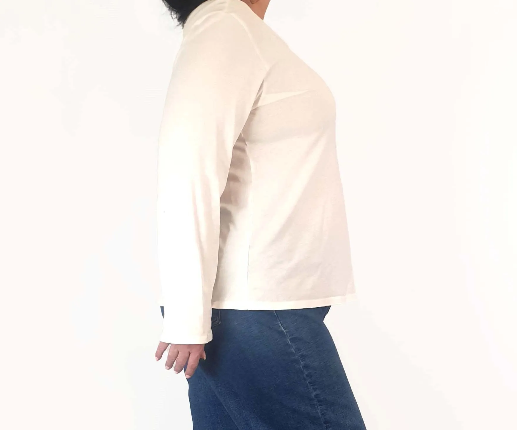 Elk white long sleeve top size 18