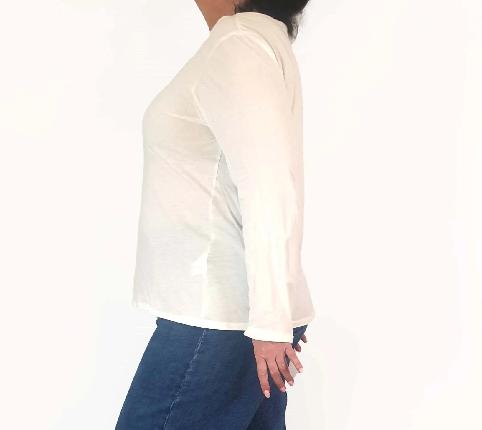 Elk white long sleeve top size 18