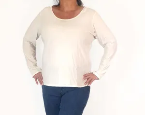Elk white long sleeve top size 18