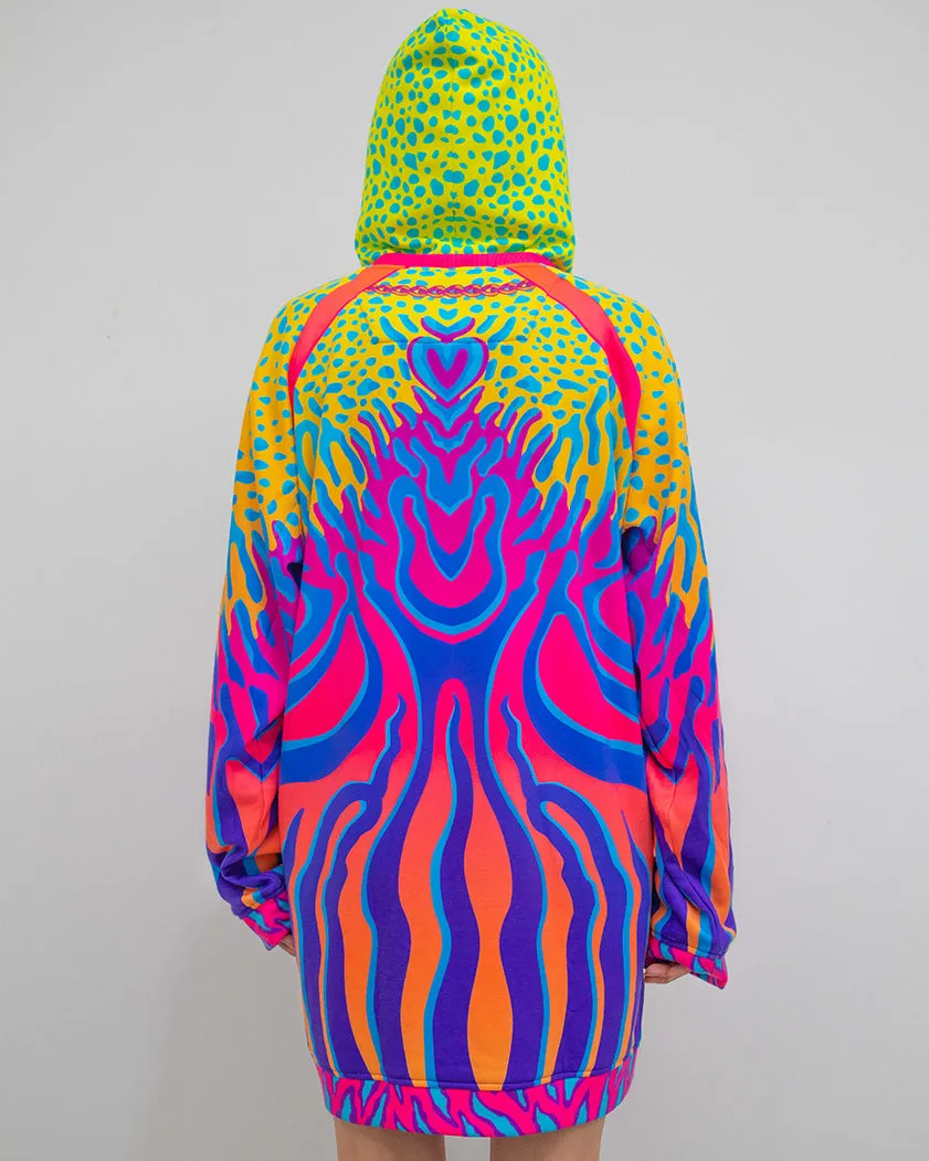 'FIRE CORAL' COMFORTER HOODIE
