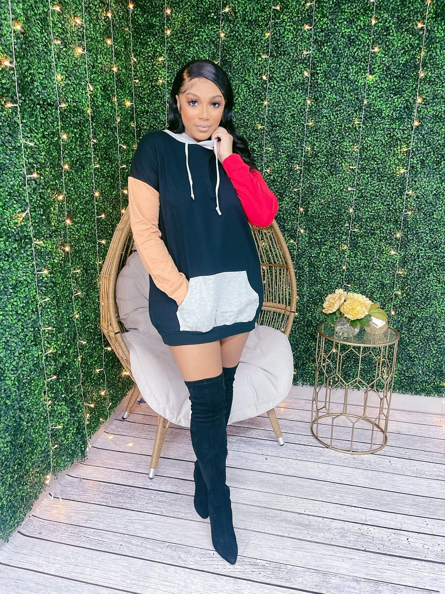 Fly Girl Hooded Dress