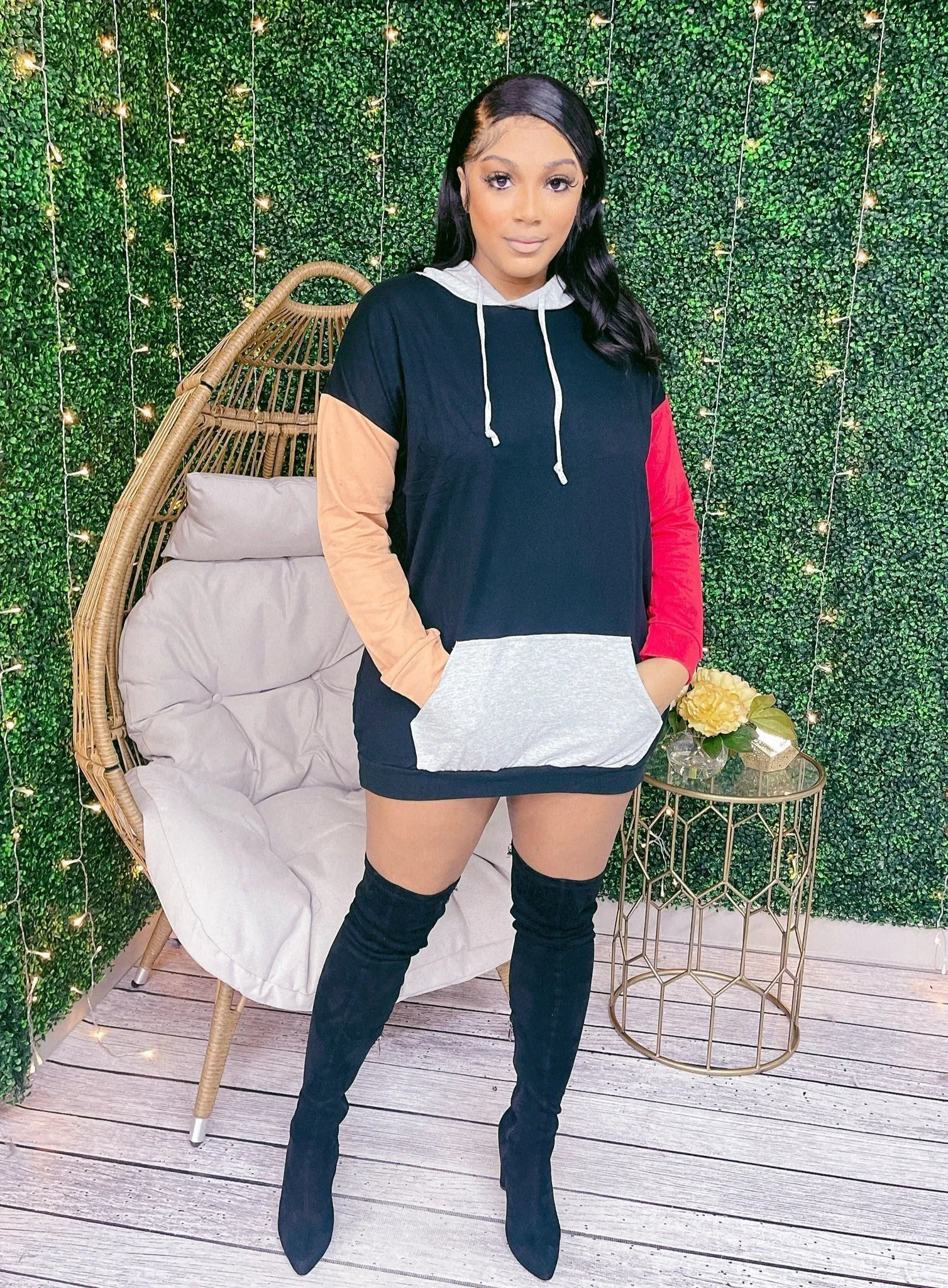 Fly Girl Hooded Dress