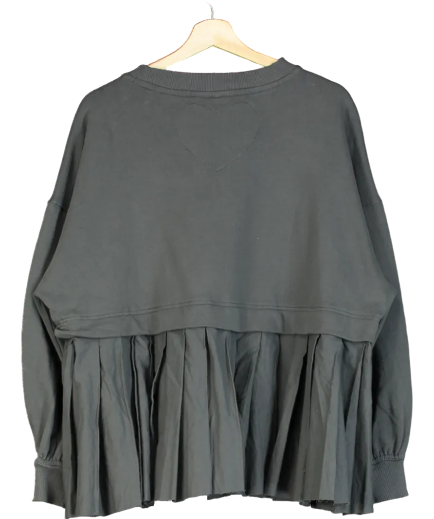 Free People Grey Eleanor Sweatshirt Dress UK M