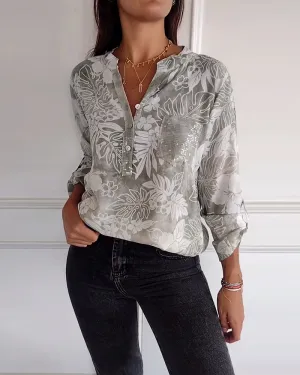 Geraldine® | Women's sweatshirt with heart print, long sleeves