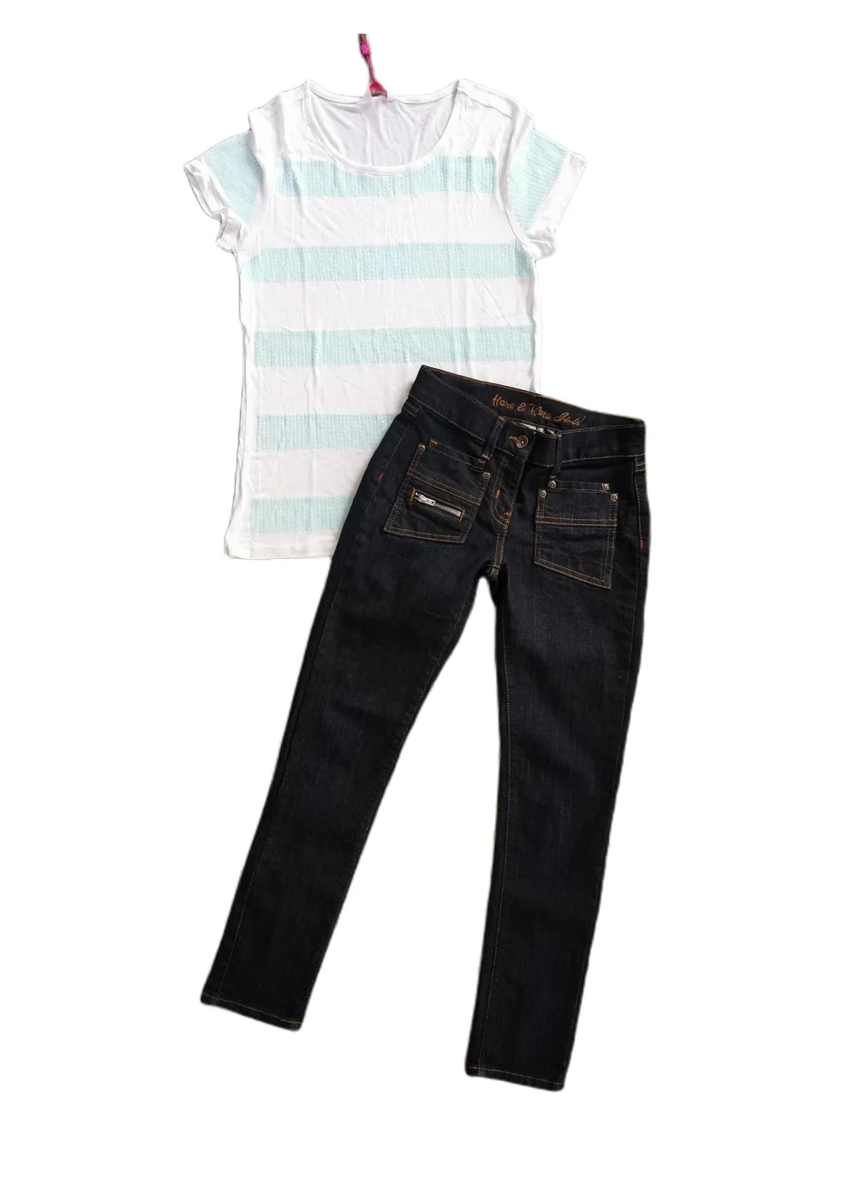 GIRL SIZE 11/12 YEARS - 2 Piece Mix N Match Designer Outfit EUC / NWT B21