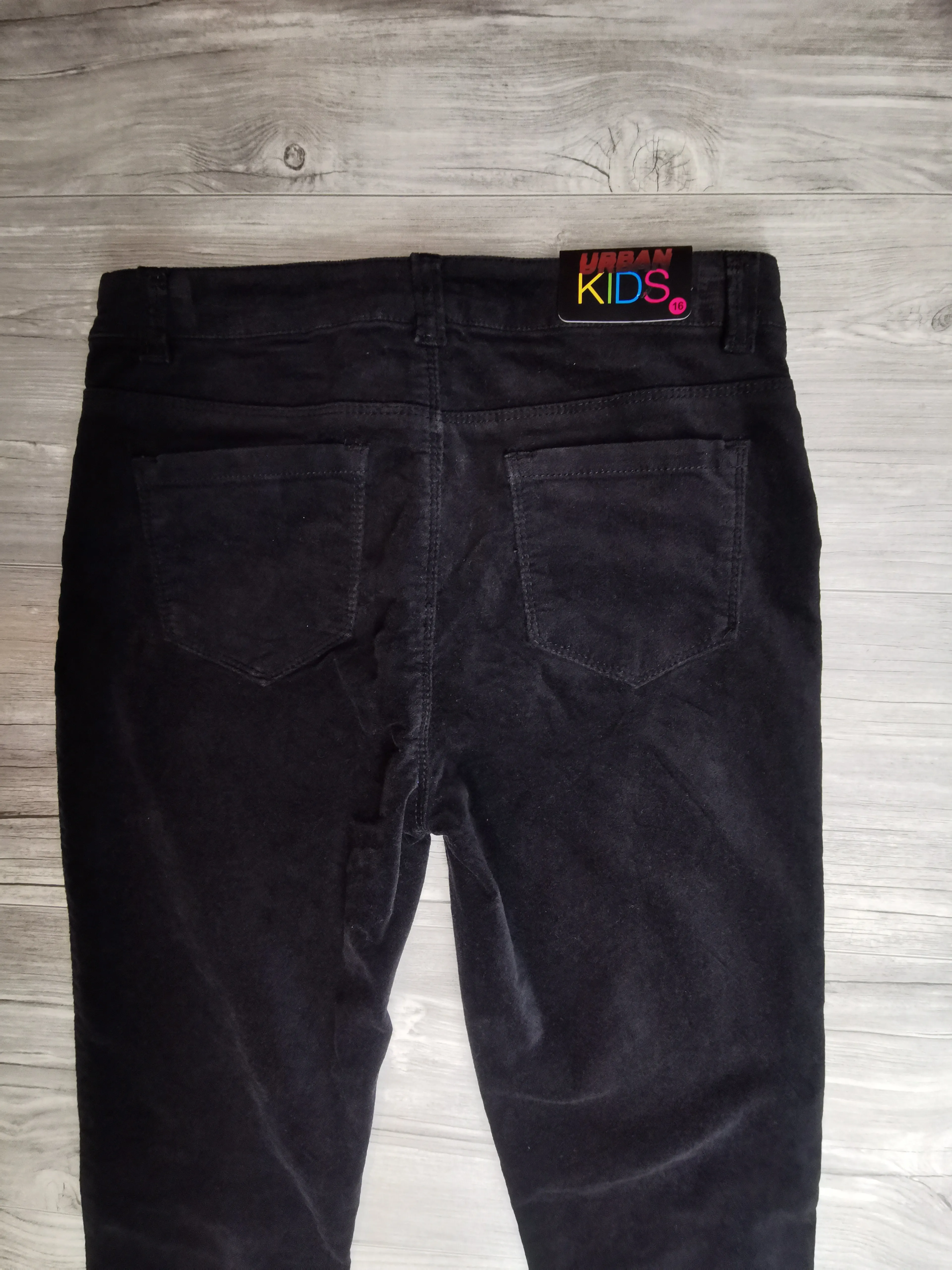 GIRL SIZE 16 YEARS - JUNIOR URBAN KIDS, Black Skinny Pants NWT B55