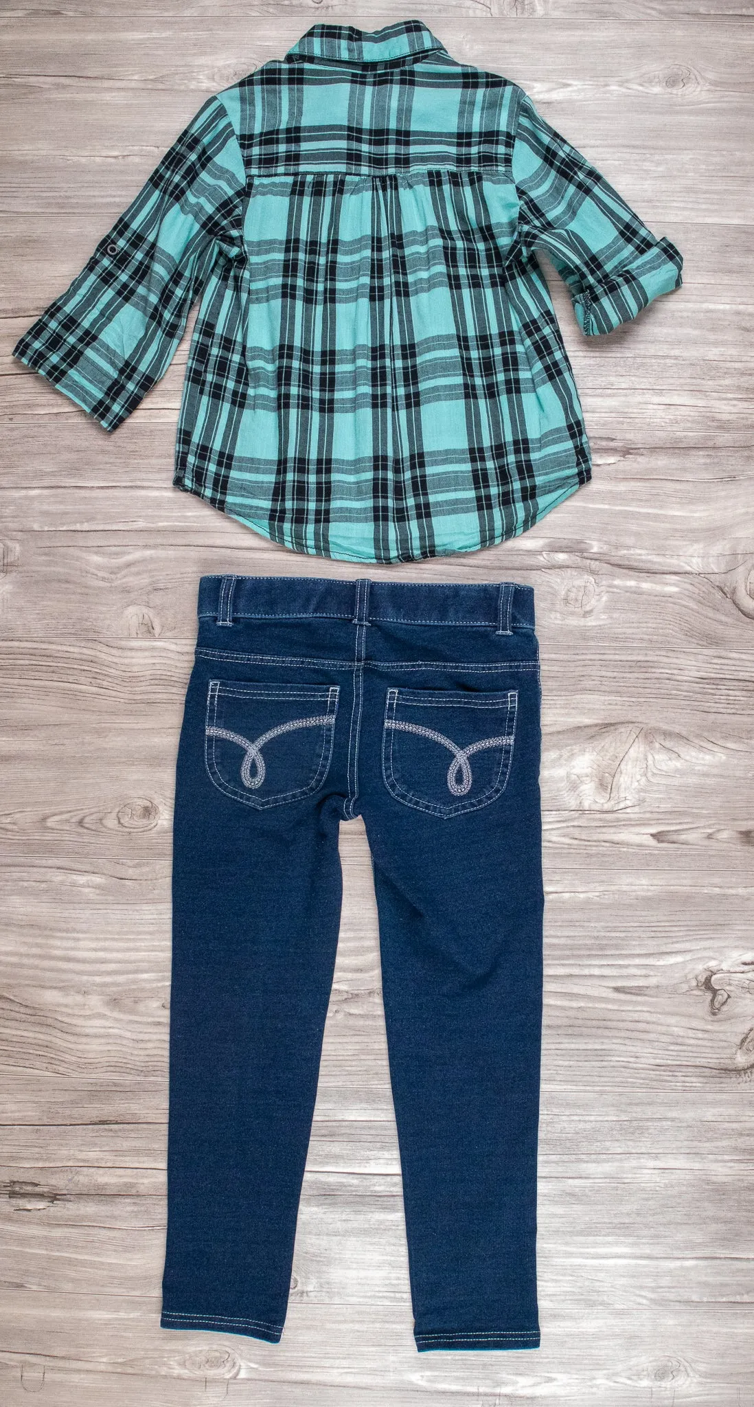 GIRL SIZE 7 YEARS - JAPNA / CALVIN KLEIN, 2 Piece Mix N Match Outfit EUC B21