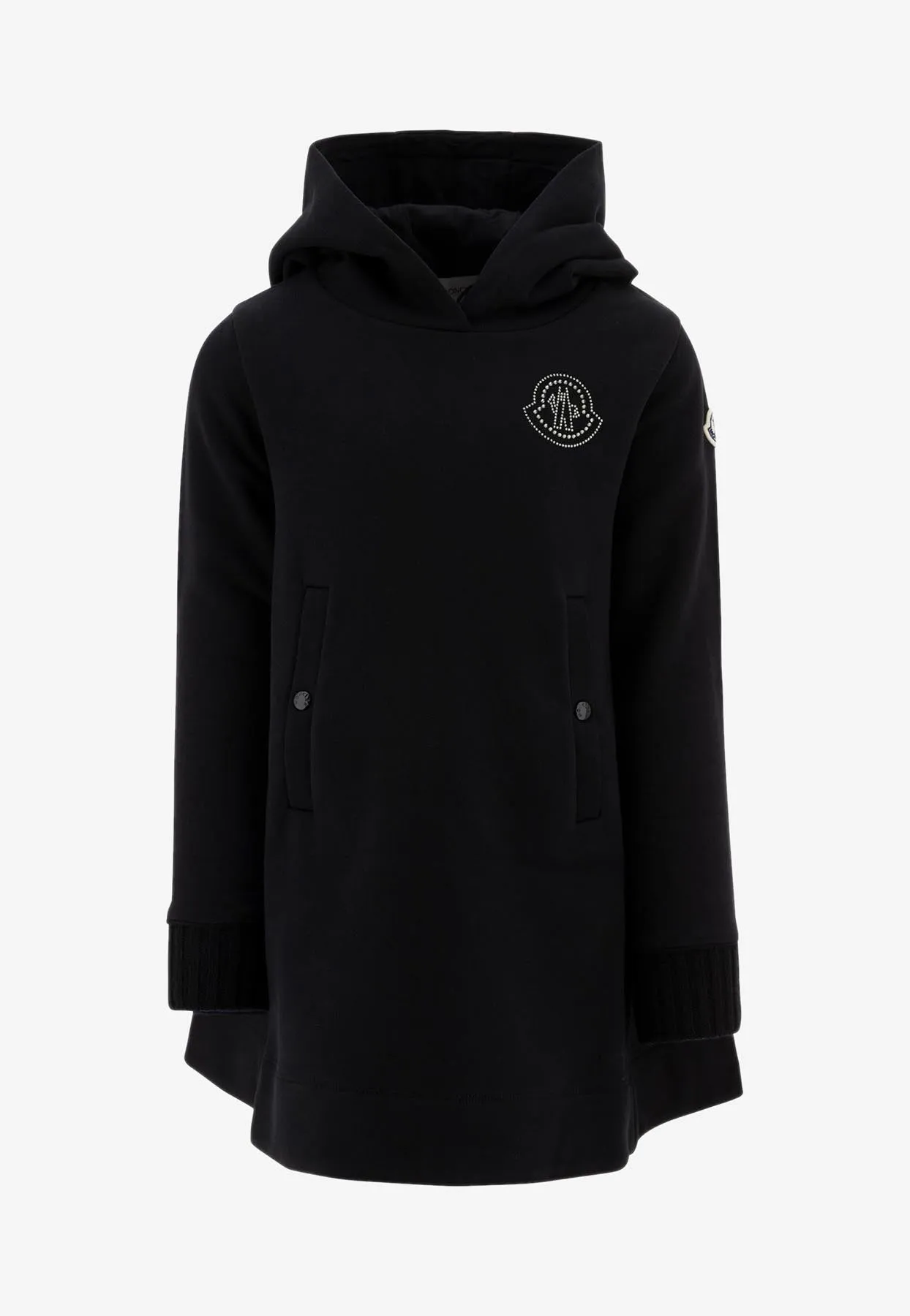 Girls Logo Embroidered Hoodie Dress