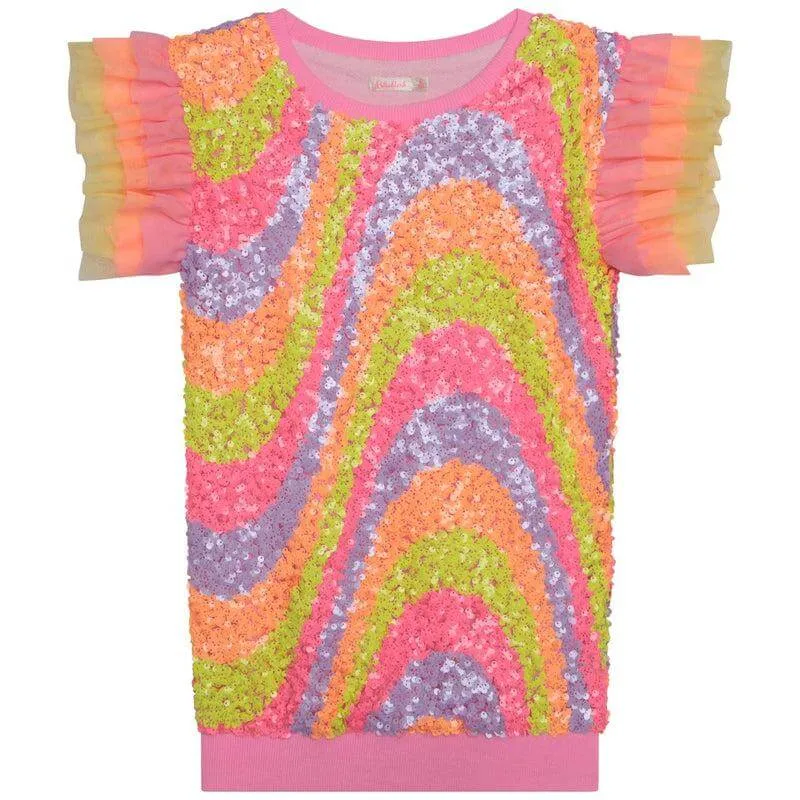 Girls Sequin Sweatshirt Dress