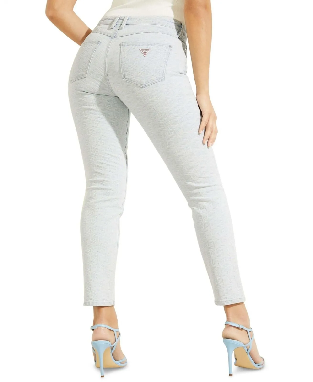 Guess Women's 1981 High Rise Stretch Skinny Fit Jean W2PA46D4S33