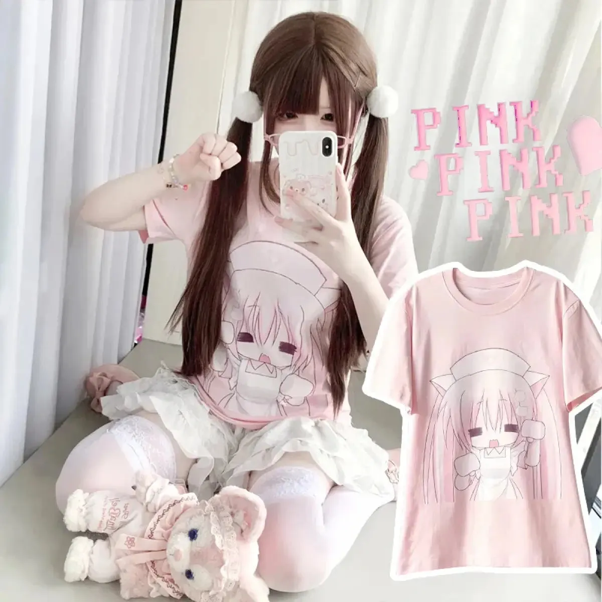 Harajuku Kawaii Anime T-Shirt – Y2K Cute Cartoon Tee From Kawaii Stop
