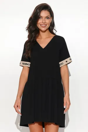 Heart Neckline Flared Casual Dress