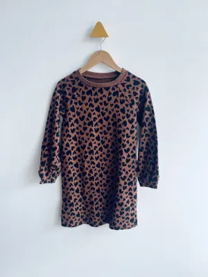 Heart Sweatshirt Dress // 8-10Y