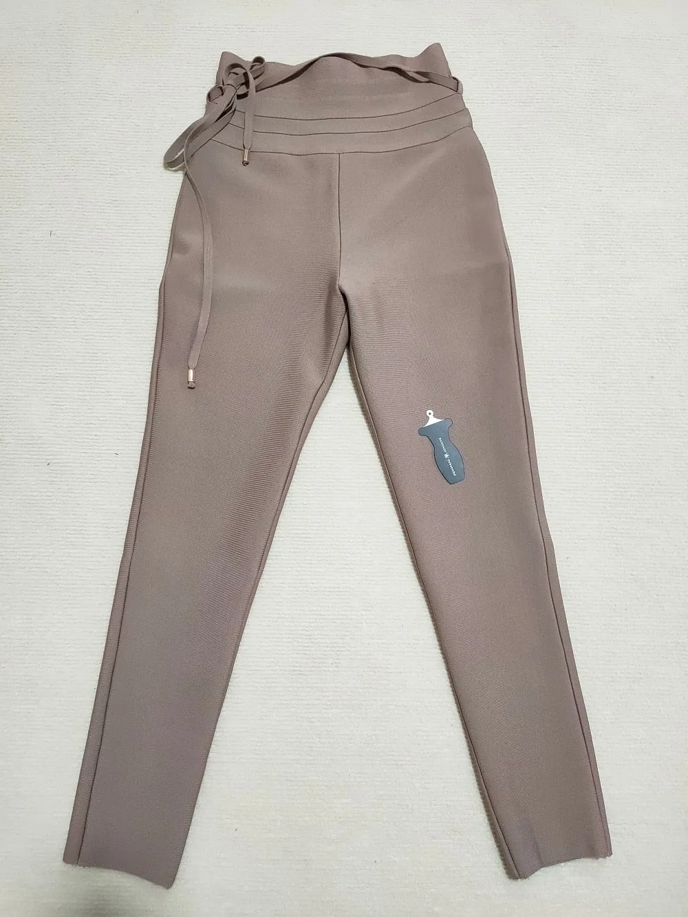 High Waist Tie Trousers
