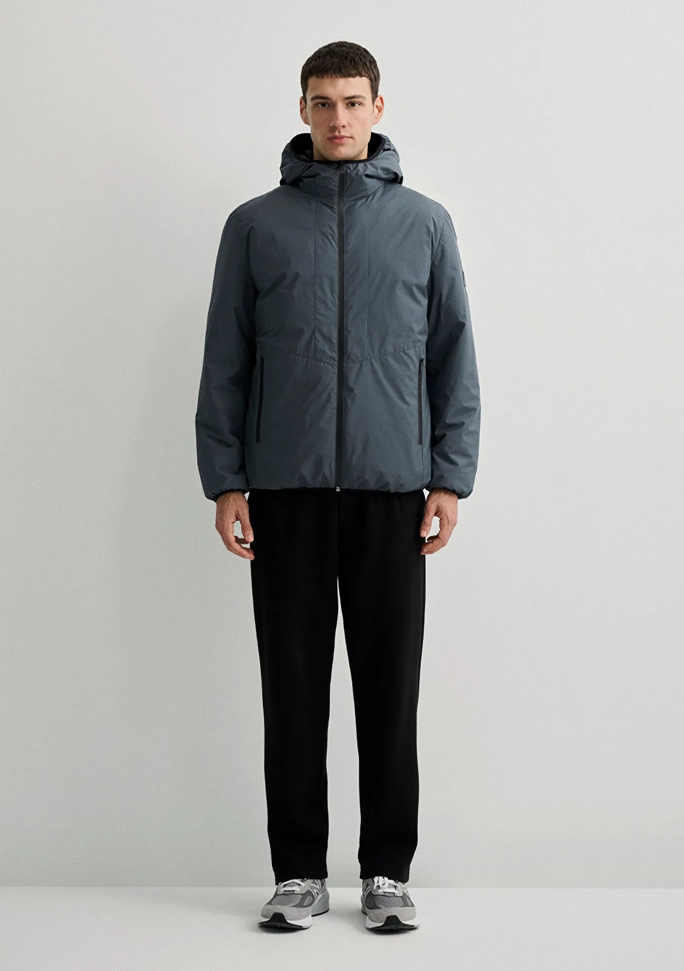 Hooded Navy Jacket
