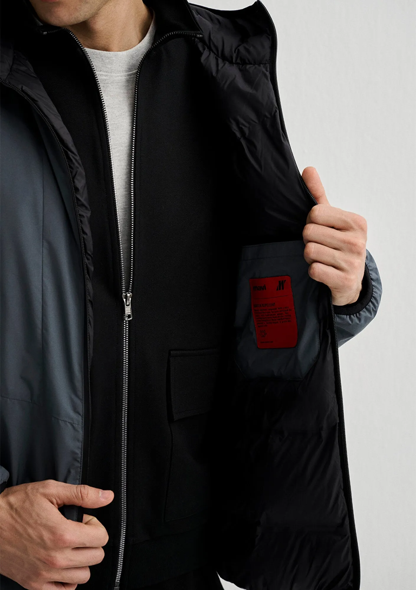 Hooded Navy Jacket