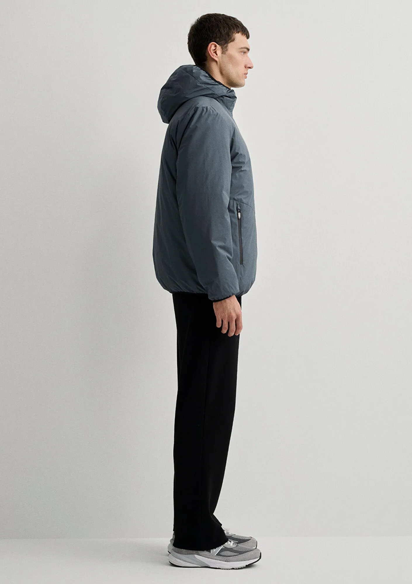 Hooded Navy Jacket
